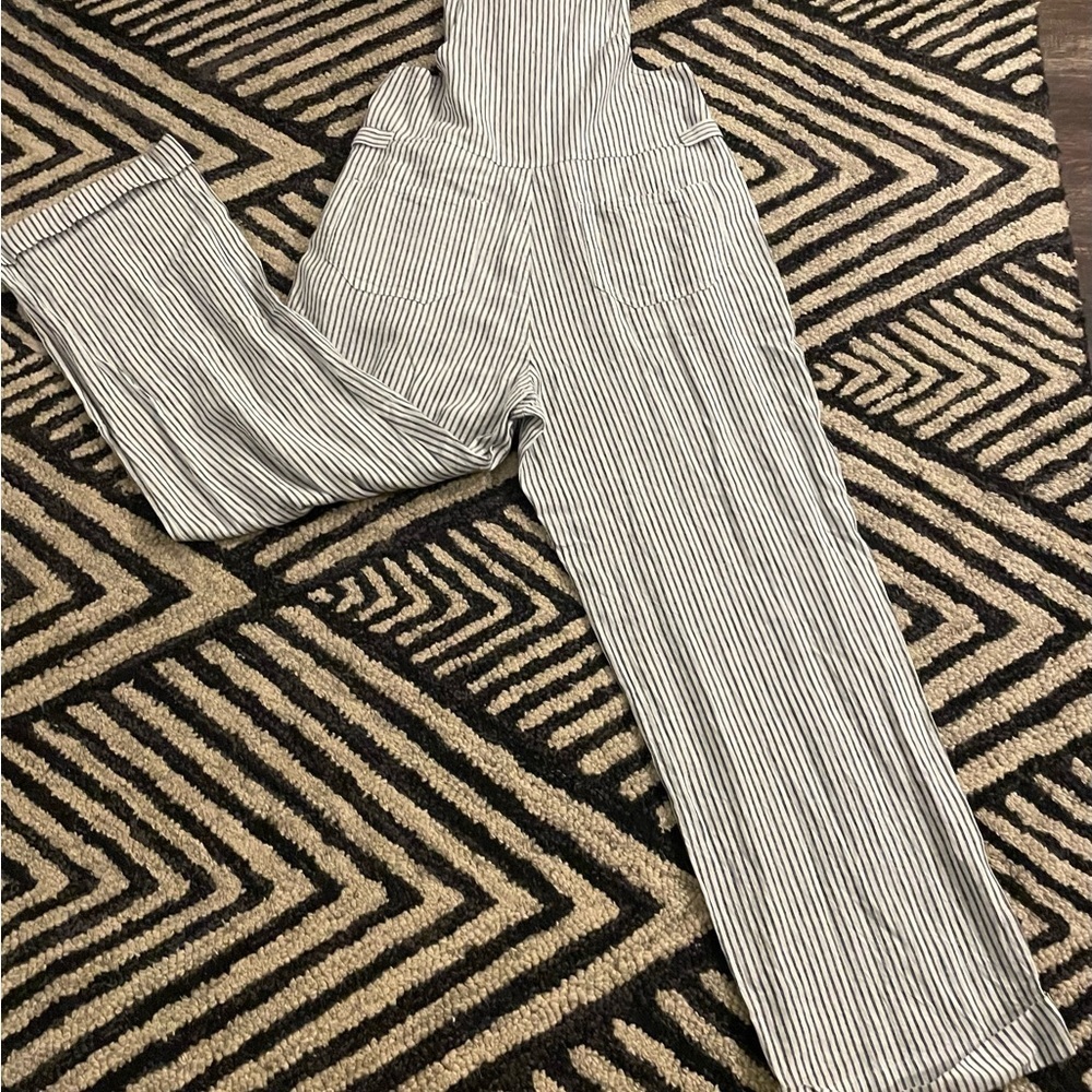 Sonoma Black and White Striped Jumpsuit - Picture 3 of 5